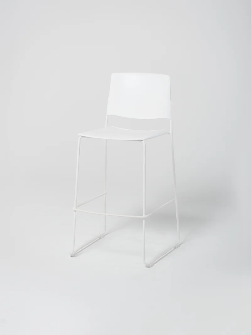 High Stool 1 / White