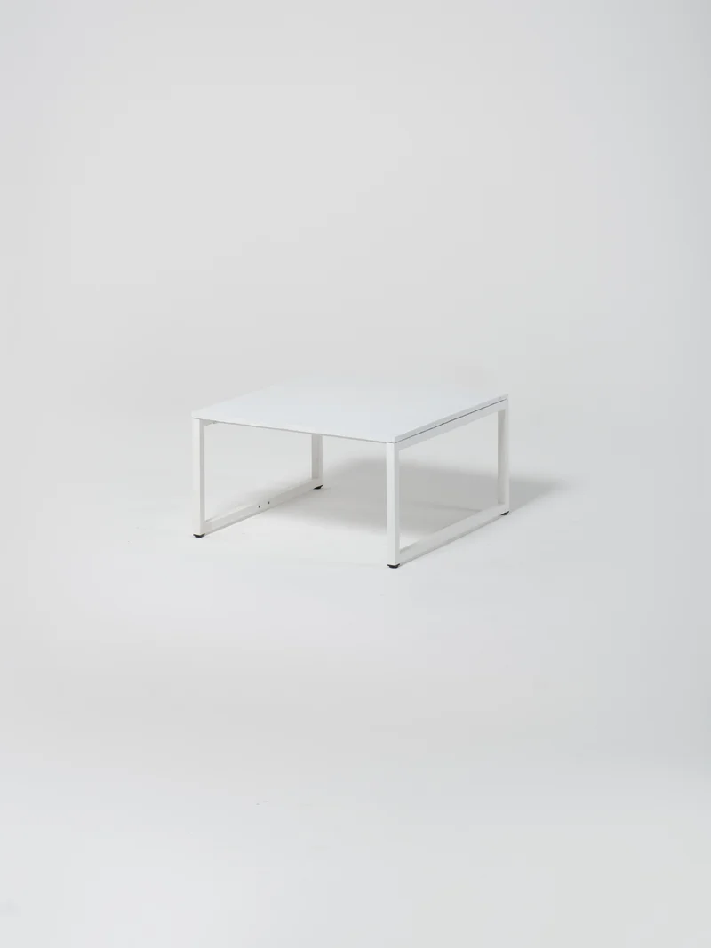 Coffee Table 14 / White | Square | White Concrete