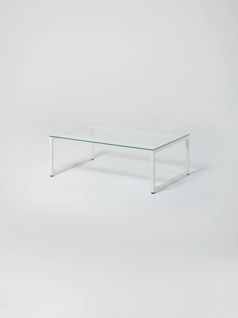 Coffee Table 15 / White | Glass