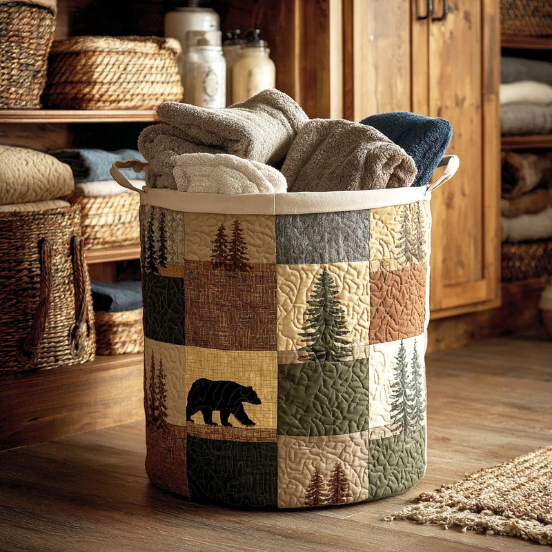 Mountain Clearing | Handmade Laundry Basket