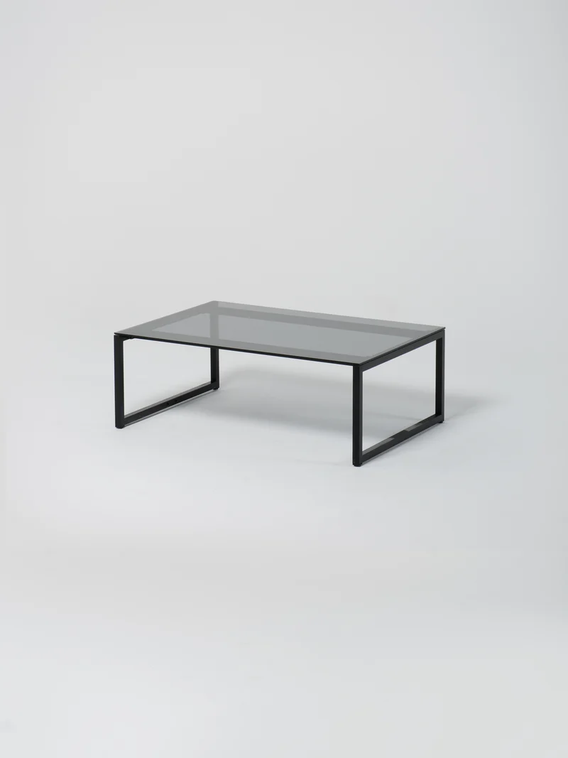 Coffee Table 11 / Black | Glass | Grey
