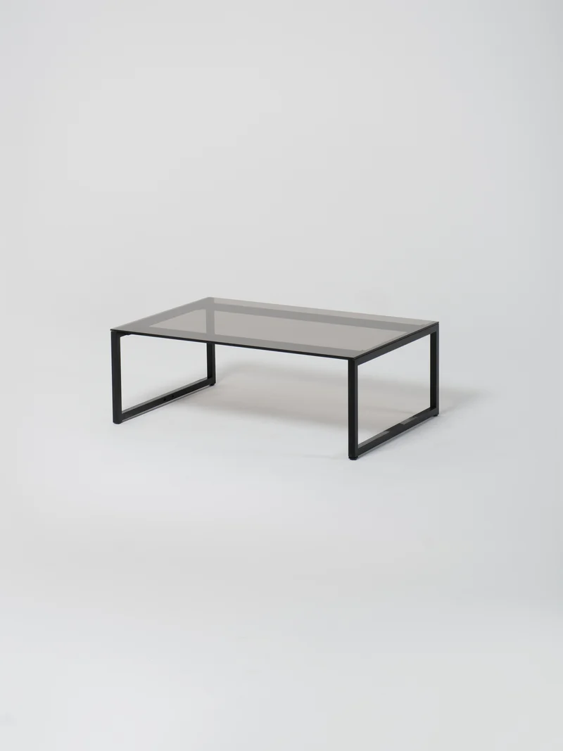Coffee Table 12 / Black | Glass | Amber