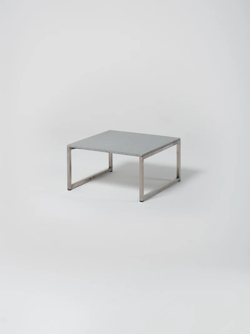 Coffee Table 2 / Stainless Steel | Square | Architectural Concrete