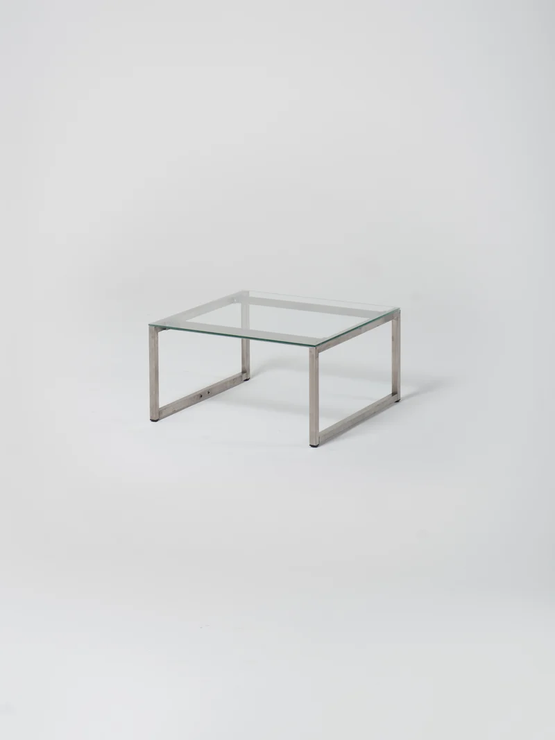 Coffee Table 4 / Stainless Steel | Square | Glass