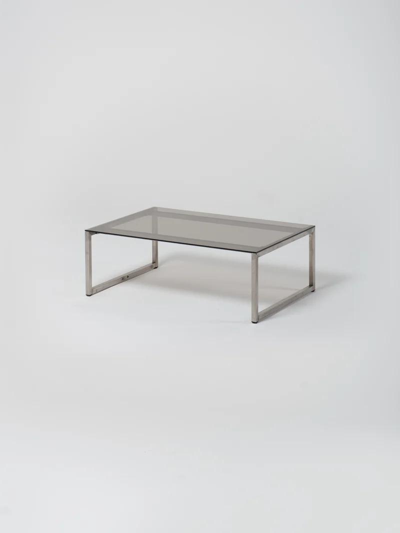 Coffee Table 6 / Stainless Steel | Glass | Amber