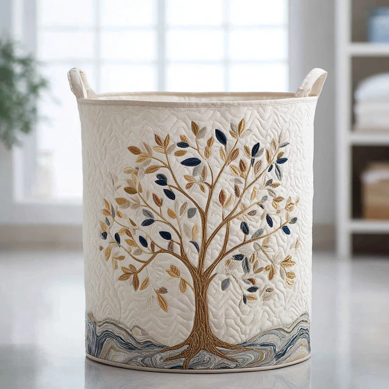 Blooming Tree | Handmade Laundry Basket