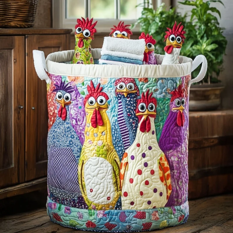 Hen | Handmade Laundry Basket