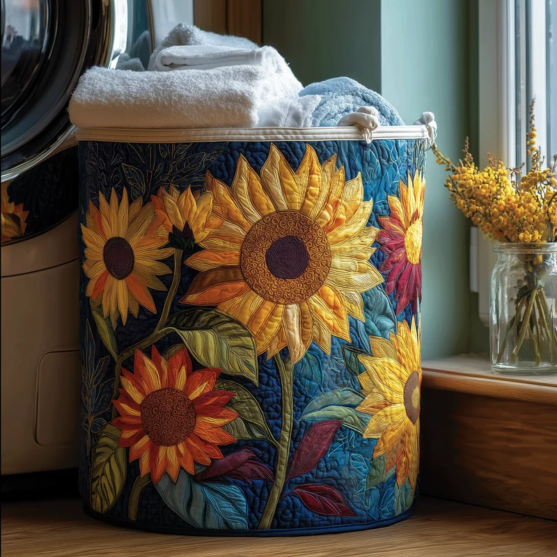 Sunflower | Handmade Laundry Basket
