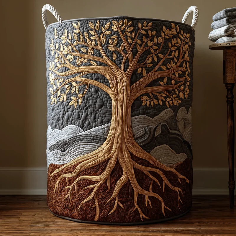 Eternal Tree | Handmade Laundry Basket