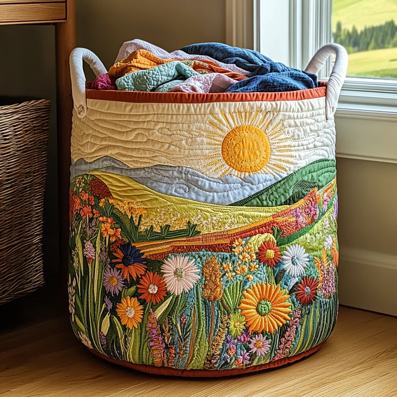 Sun | Handmade Laundry Basket
