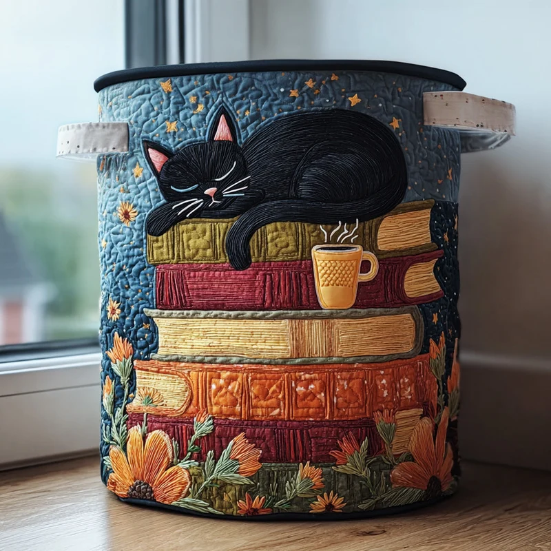 Quilted Cats | Handmade Laundry Basket
