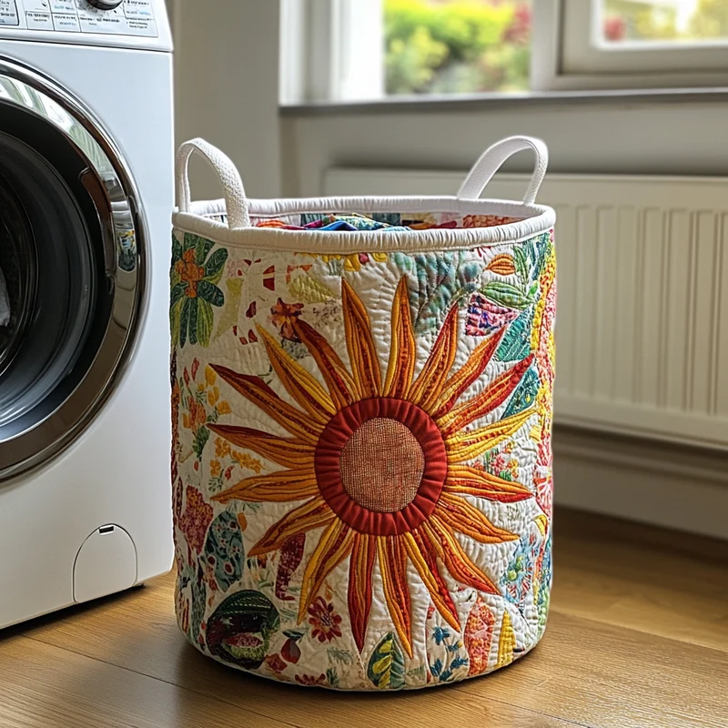 Sunny Meadow | Handmade Laundry Basket