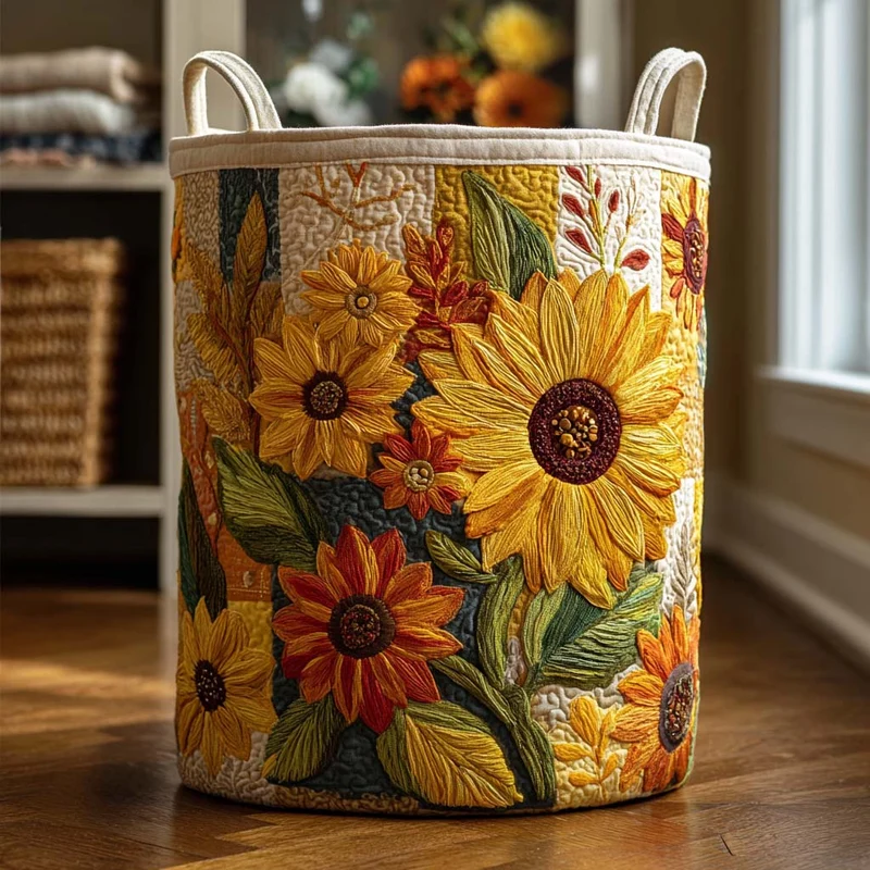 Sunflower Dream | Handmade Laundry Basket