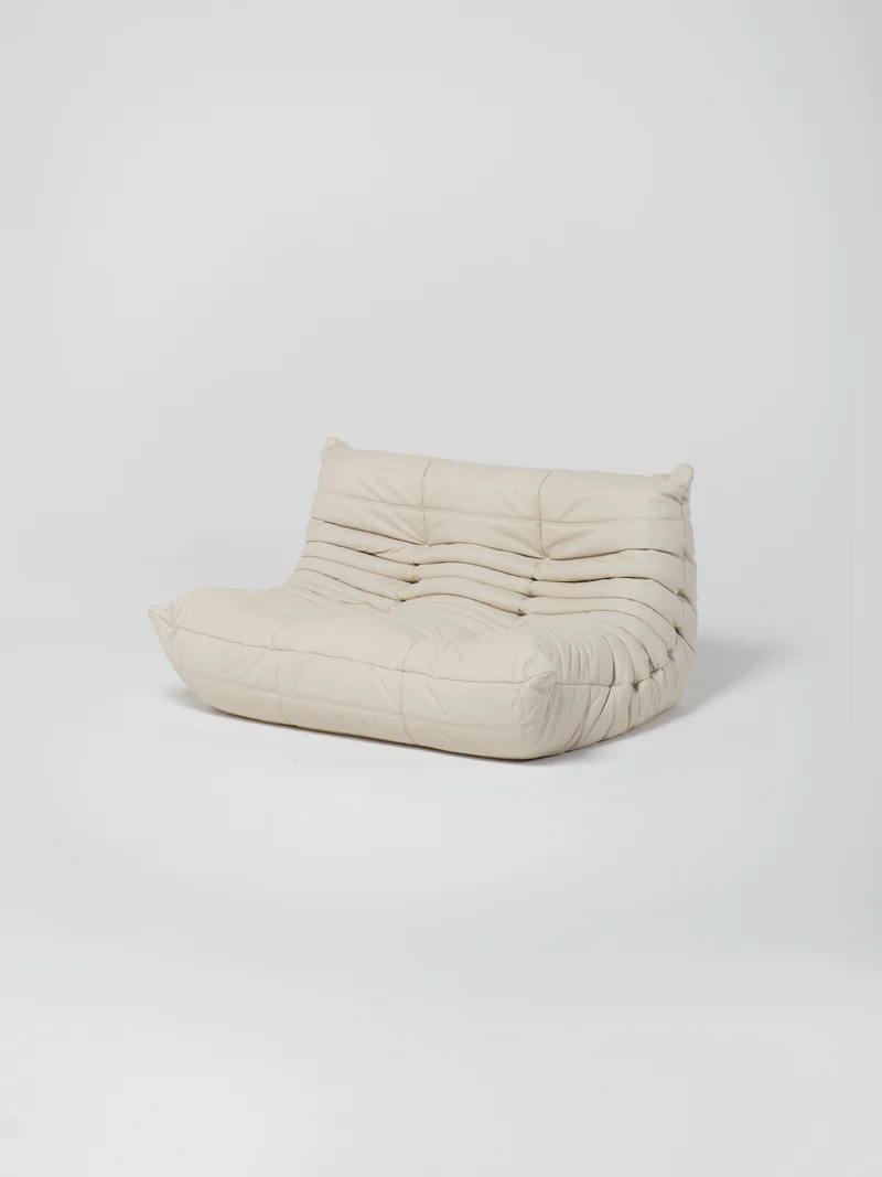 Togo Sofa / White | 2-Seater