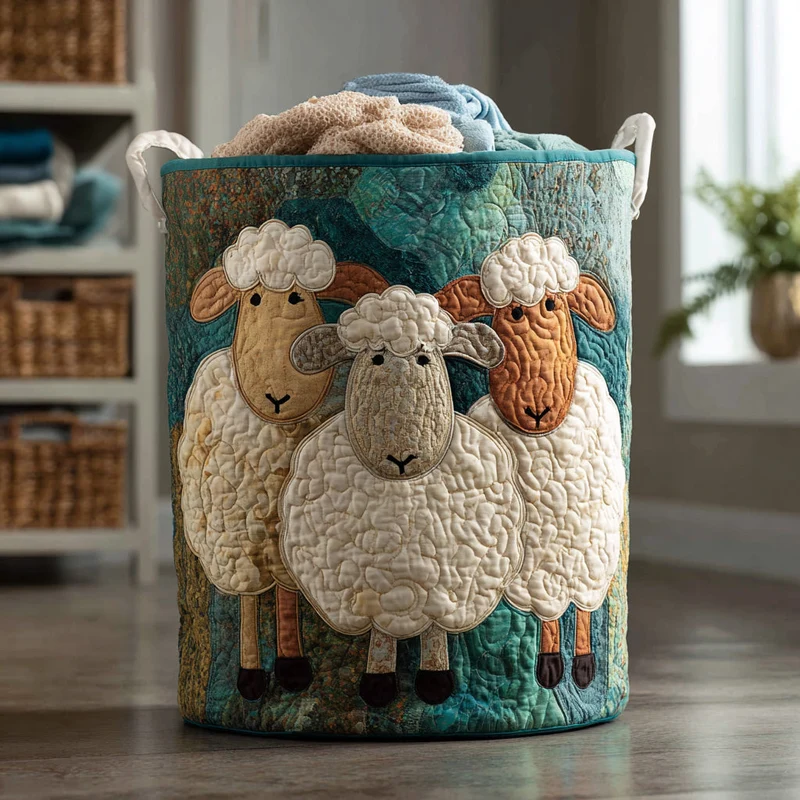 Happy Sheep | Handmade Laundry Basket