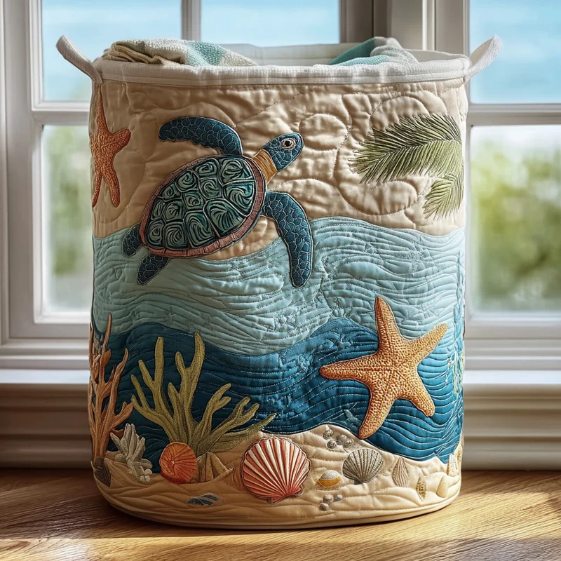 Coral | Handmade Laundry Basket