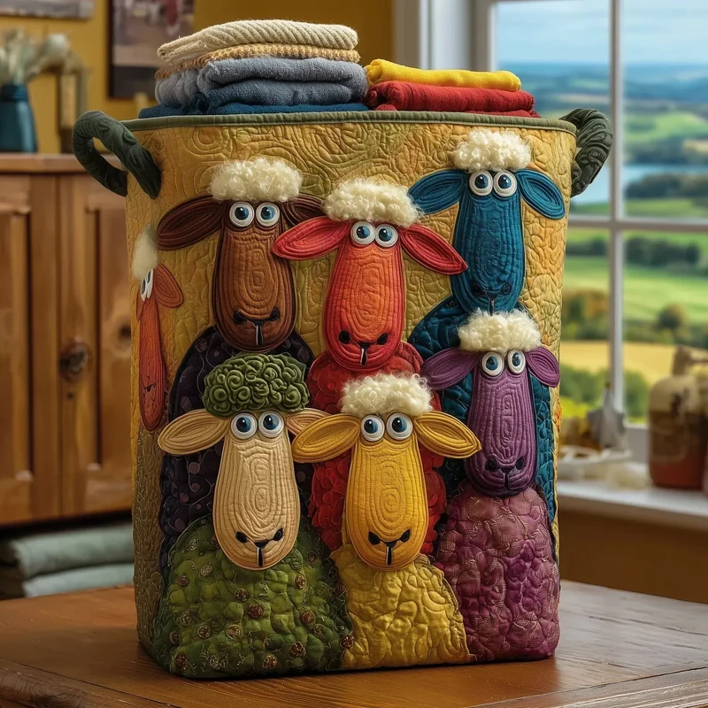 Sheep | Handmade Laundry Basket