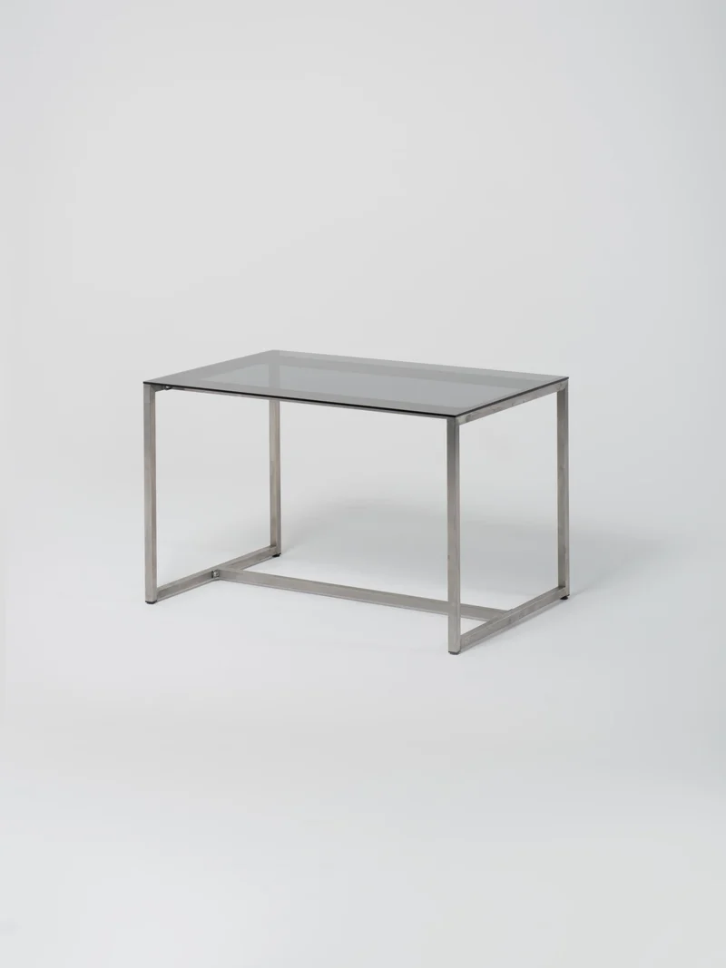 Table 17 / Stainless Steel / Glass / Grey