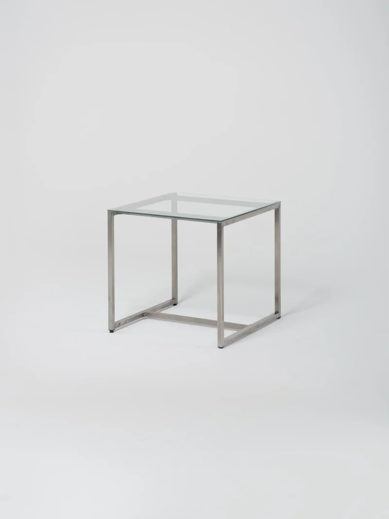 Table 16 / Square / Stainless Steel / Glass