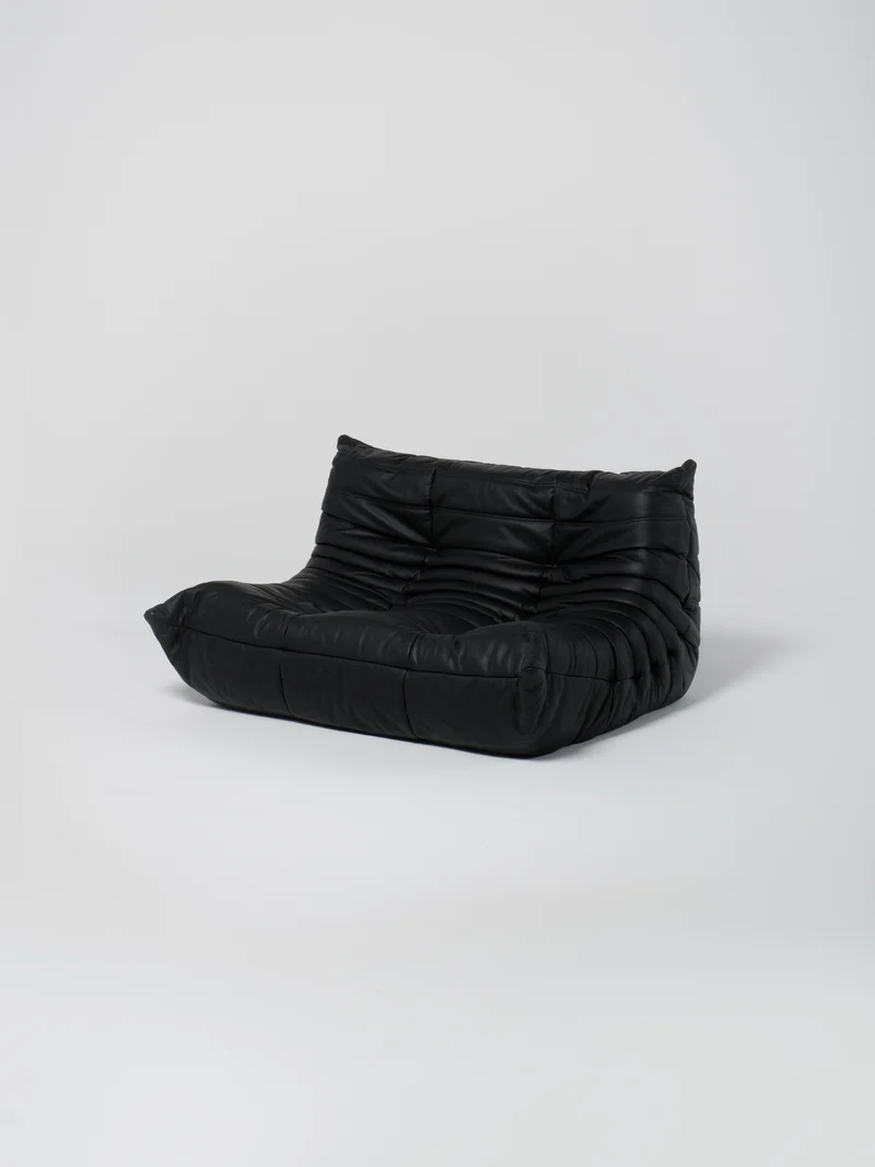 Togo Sofa / Black | 2-Seater
