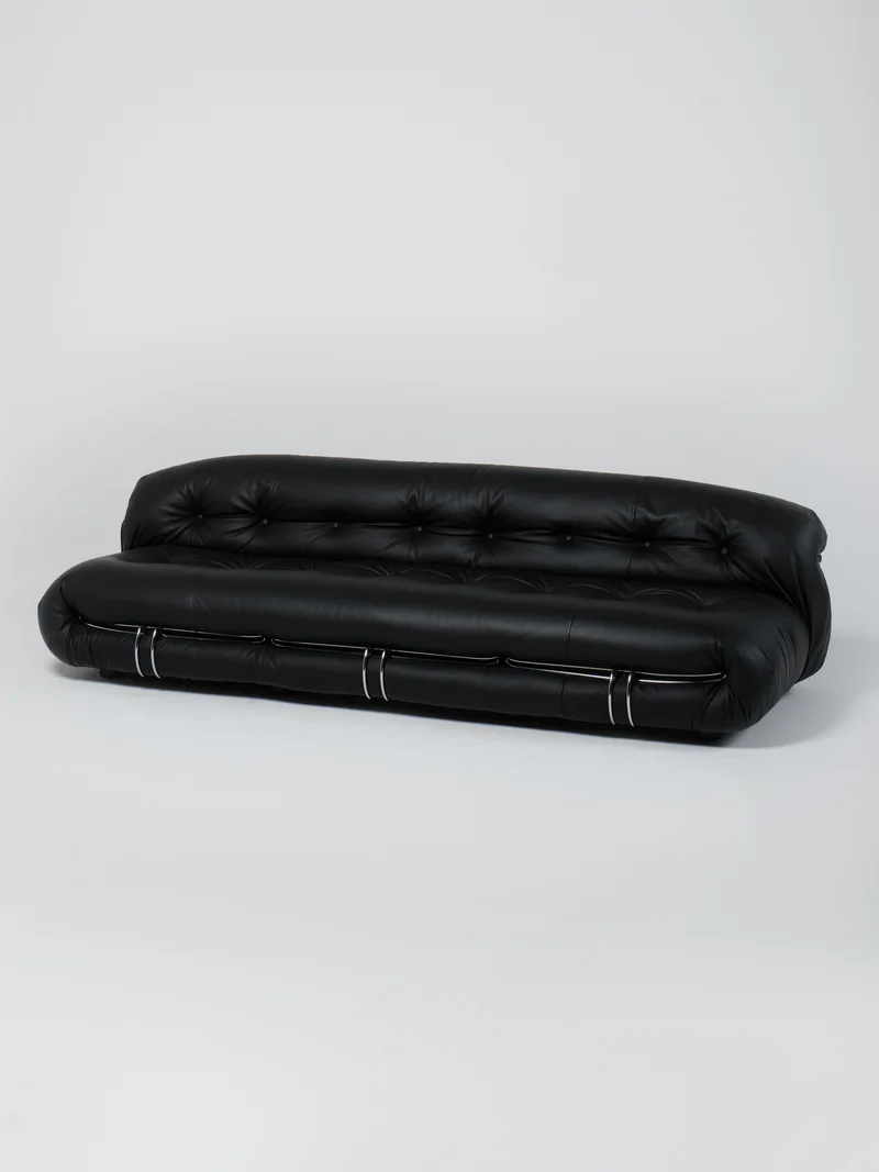 Soriana Sofa / Black | 3-Seater