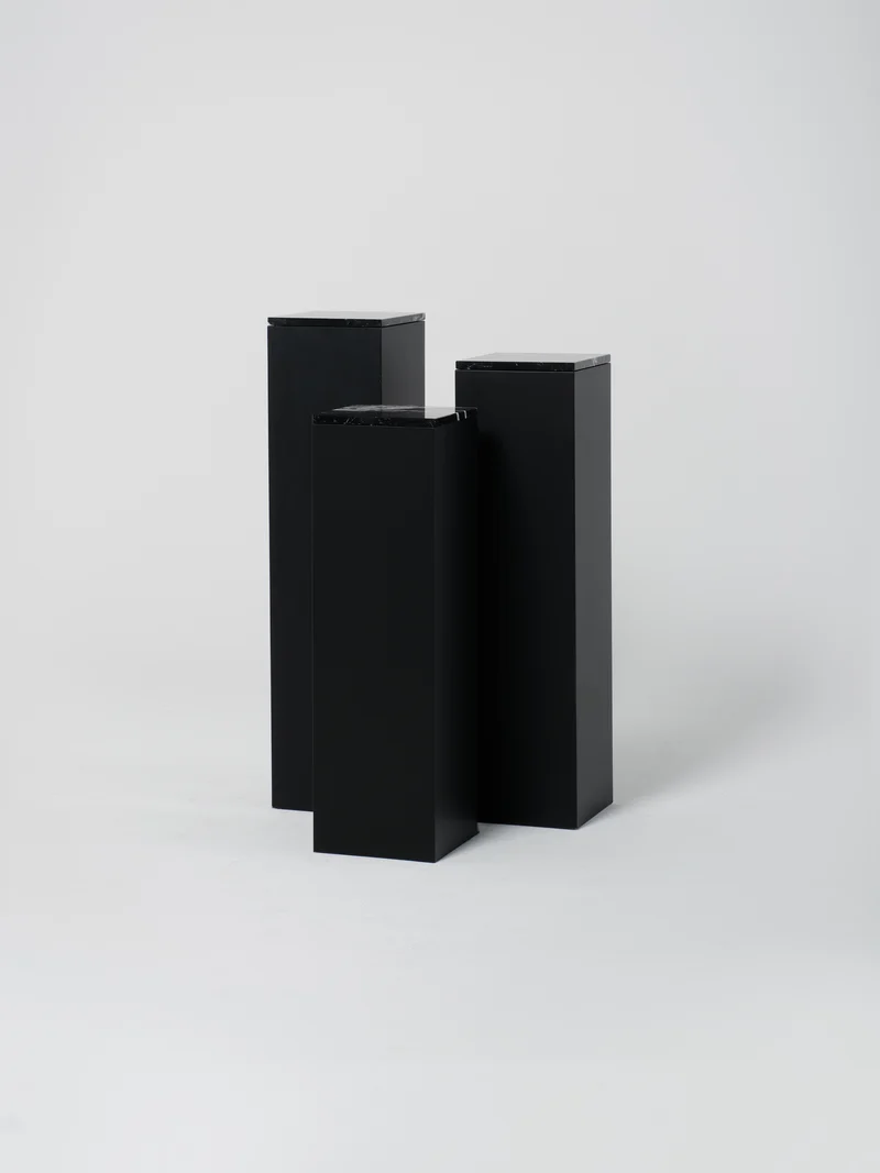 Cube Set 3 / 30cm / Black / Nero Marquina