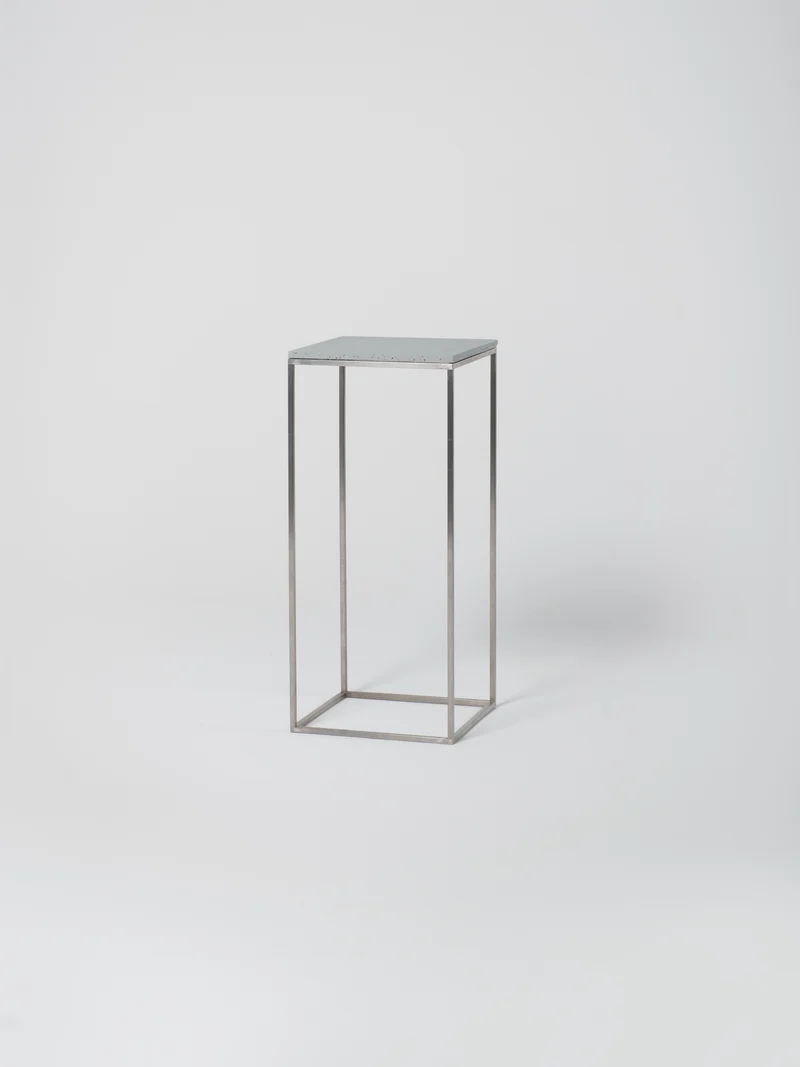 Podium 7 / 45cm Square / Stainless Steel / Architectural Concrete