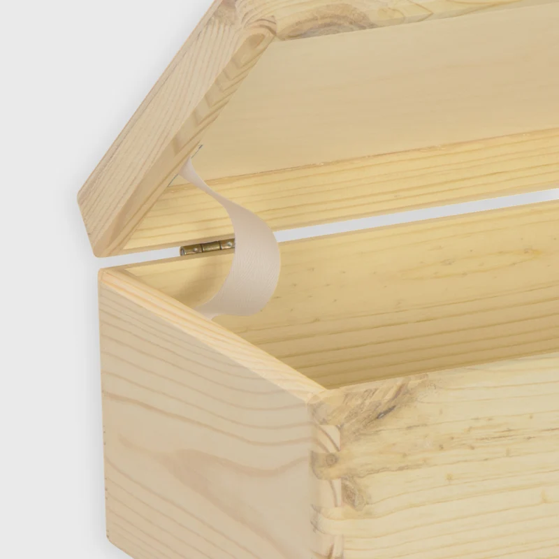 Boîte en bois avec couvercle – S/M/L/XL - Naturel, FSC® – Coffret de rangement - Boîte pour décoration et bricolage
