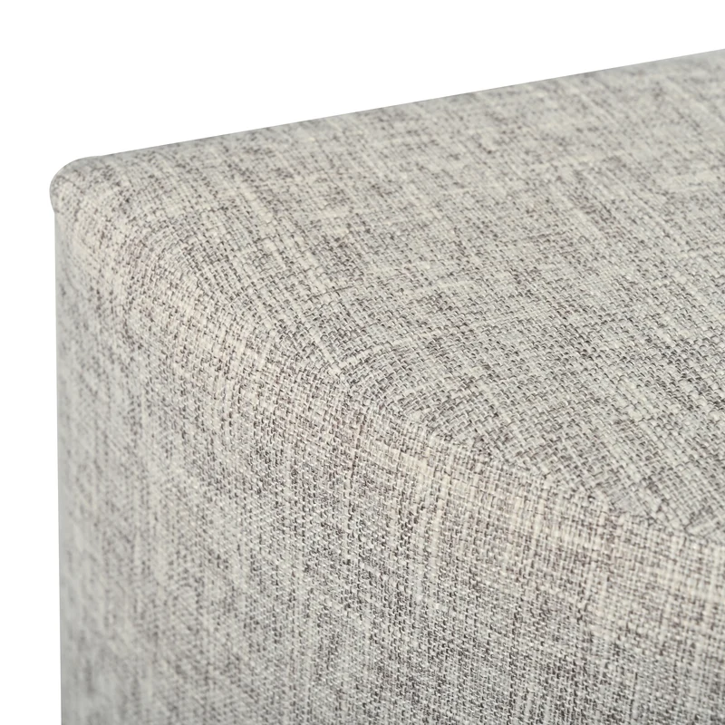 Ensemble de table basse ovale effet noyer avec 4 poufs et portes coulissantes 120 cm PILLOWSTYLE