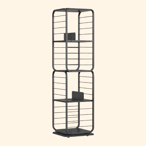 Bibliothèque tournante industrielle style cage