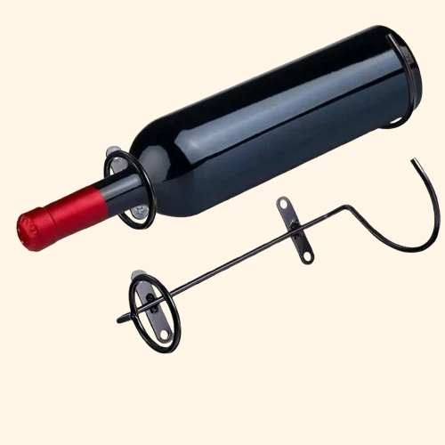 Support mural bouteille de vin à l'unité (lot de 6)