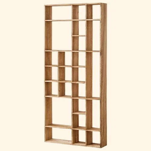 Etagère murale bois flottante à cases
