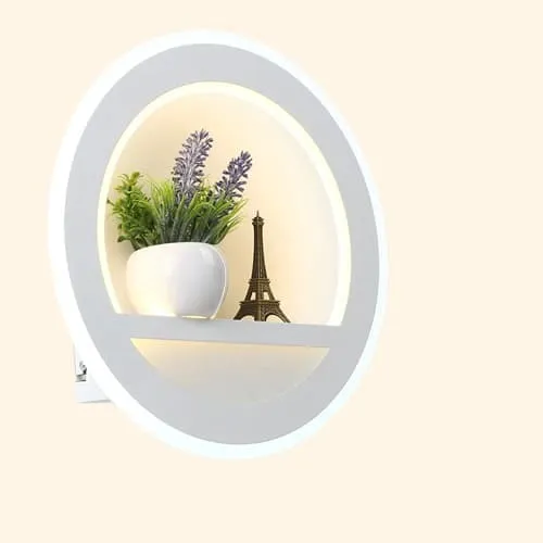 Etagere murale avec led ronde