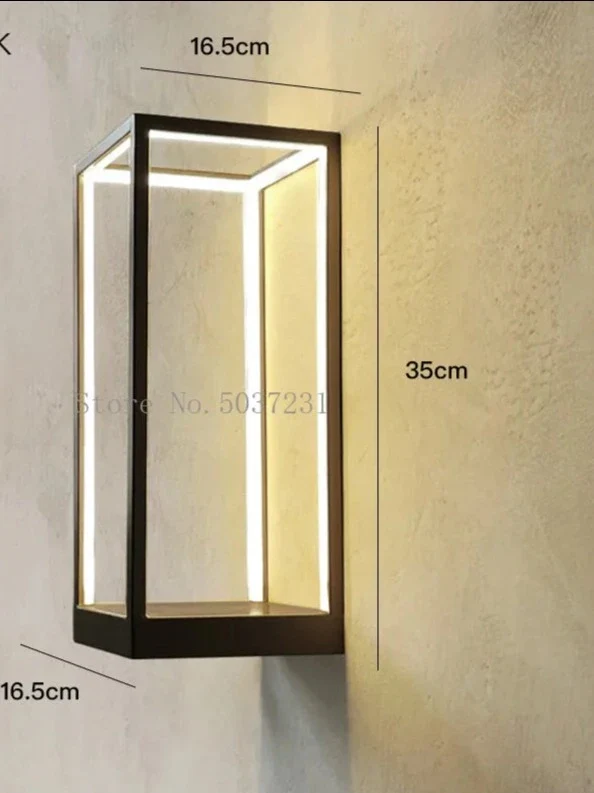 Etagere murale lumineuse rectangulaire