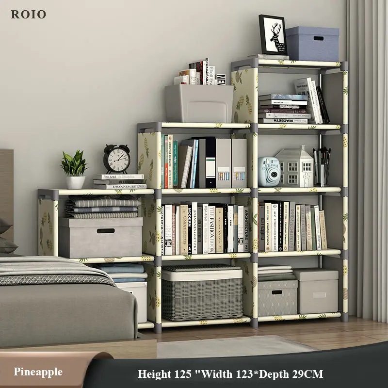 Etagère de rangement modulable en métal et textilène