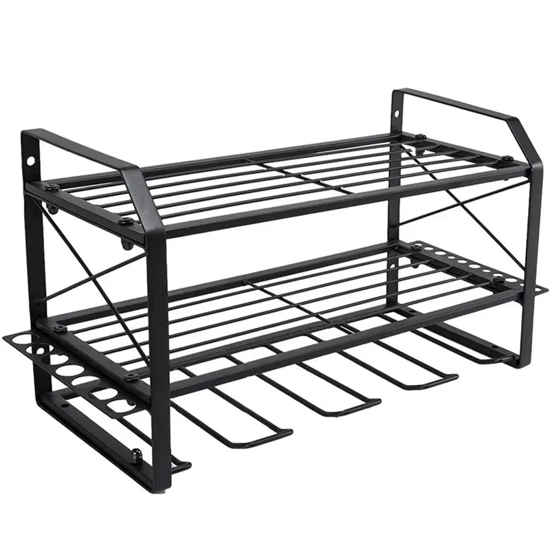 Etagère murale garage en métal rangement outils