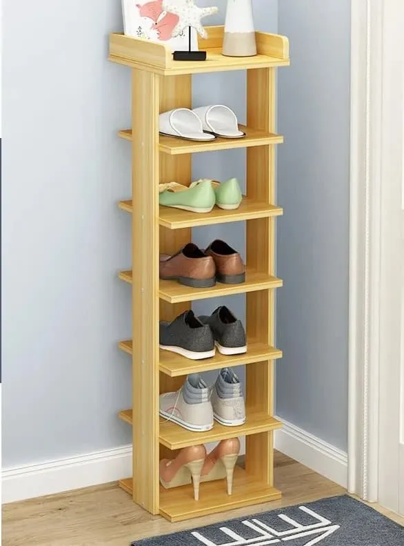 Etagère chaussures verticale en bois