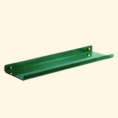Etagère murale plastique coloré avec becquet