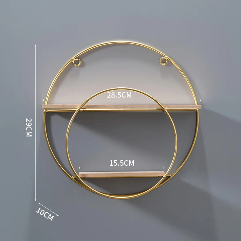 Etagère murale design métal et bois LUNA