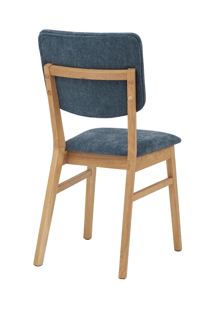 Lot de 2 ou 4 chaises de salle à manger Tallin, structure en chêne massif, rembourrées | VESKOR