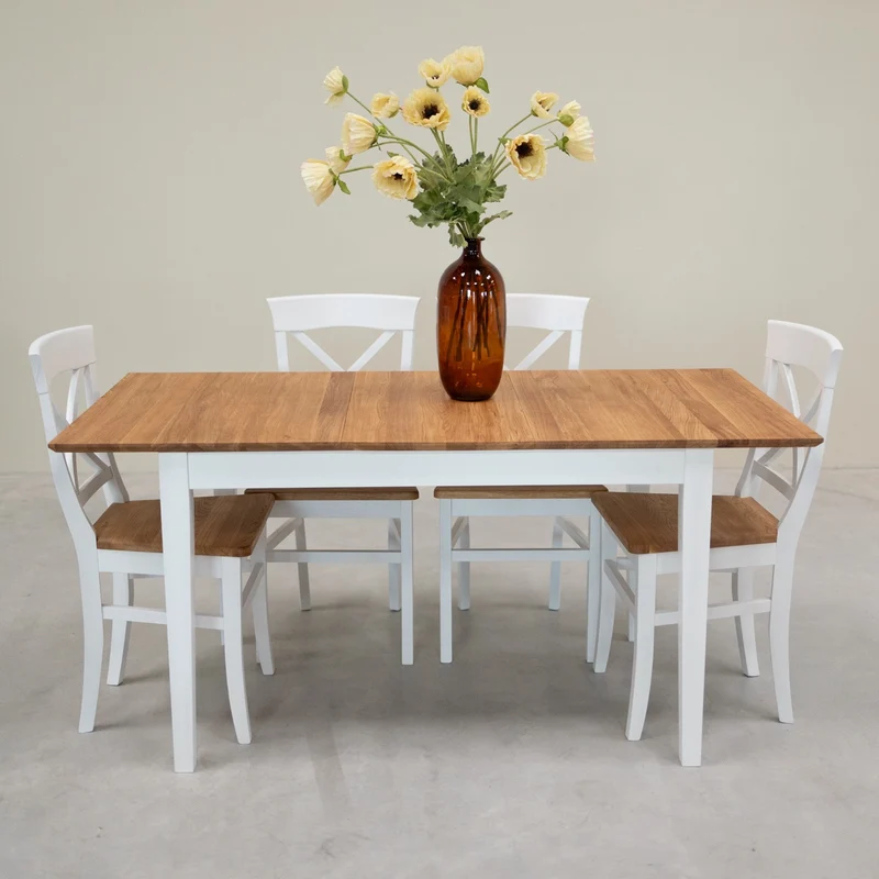 Table à manger extensible en bois massif Lausanne | NordicStory