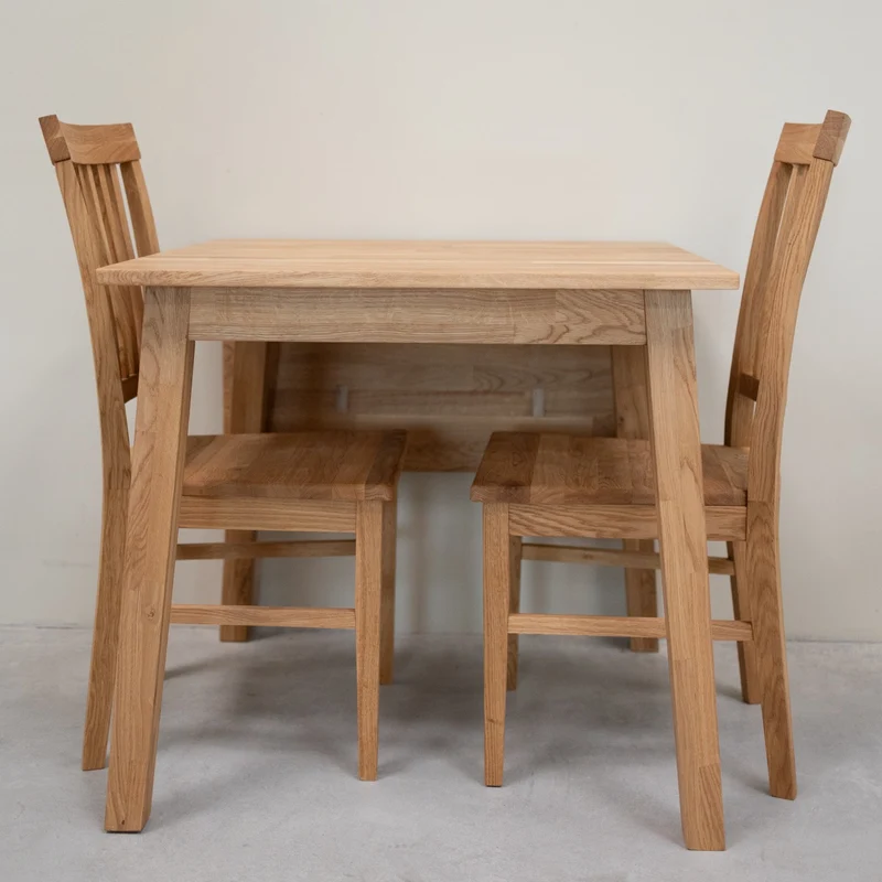 Table de salle à manger carrée à rallonges en chêne massif TOMAS | NordicStory