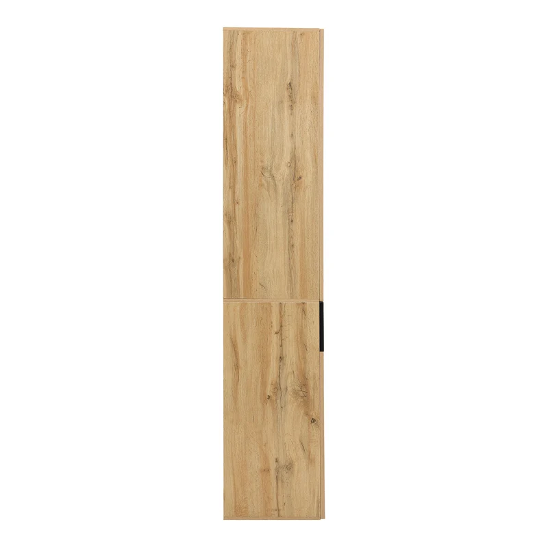 Vestiaire à l'entrée effet bois 3 portes 1 tiroir avec miroir, banc et meuble à chaussures, porte-manteau mural PEAKGLEN