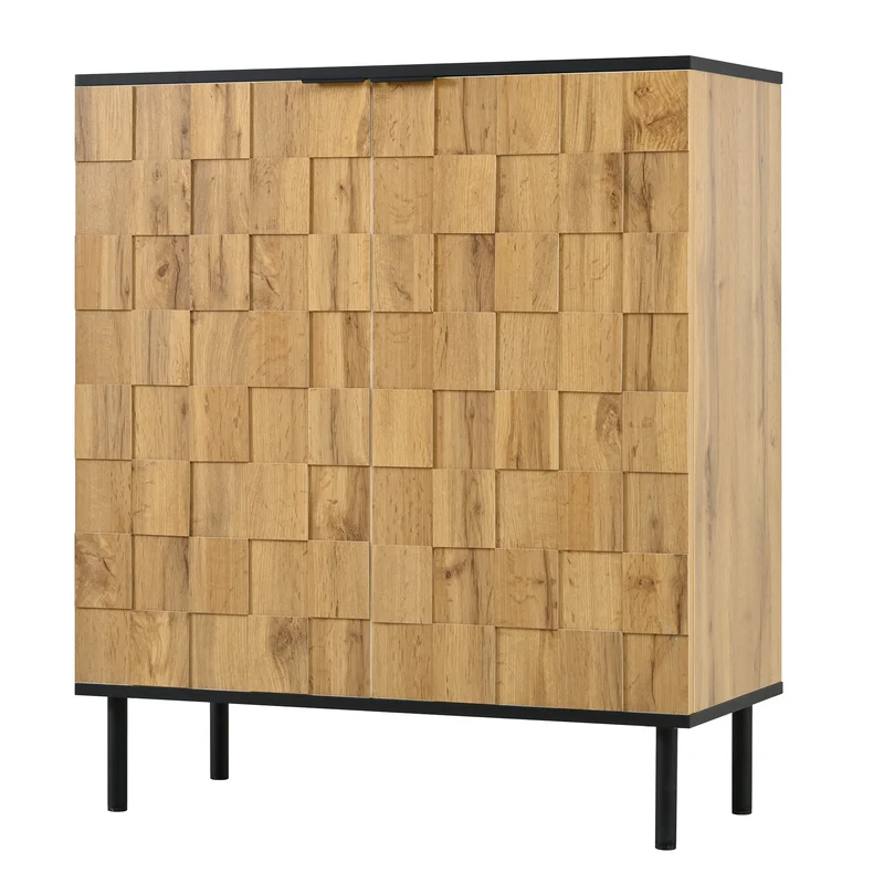 Meuble à chaussures effet bois design daimer 80x35x91,5 cm ADJUSTTABLE