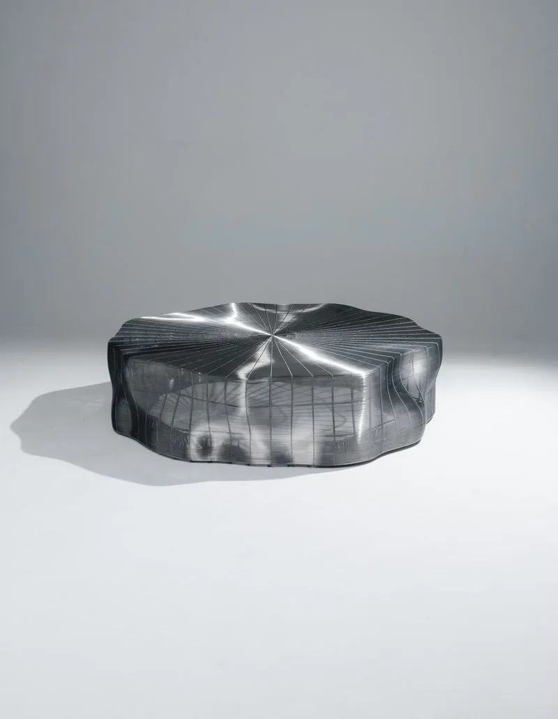 GRANDE TABLE BASSE 'IRON TREE', ROCHE BOBOIS, 2000s