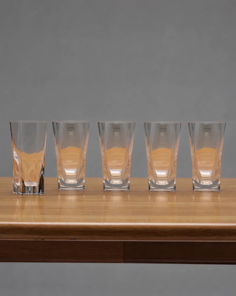 SET DE 5 VERRES EN CRISTAL DE SÈVRES