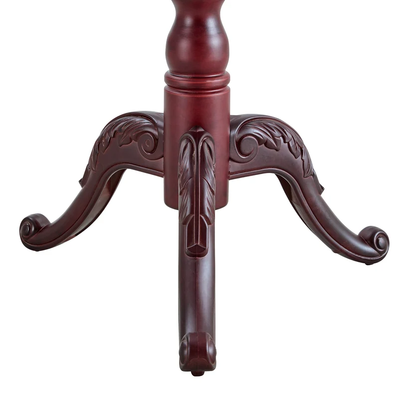 Portemanteau sur pied baroque en bois acajou avec panier vide-poche et crochets sculptés 195cm TRAVERSELS