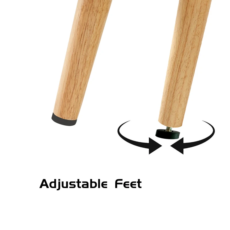 Table basse effet bois en rotin tressé avec portes coulissantes, pieds en bois massif 105x55x40cm LYRICIA