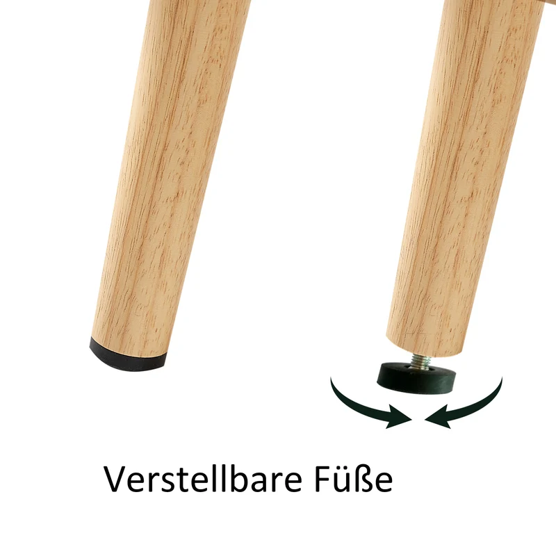 Table basse effet bois en rotin tressé avec portes coulissantes, pieds en bois massif 105x55x40cm LYRICIA