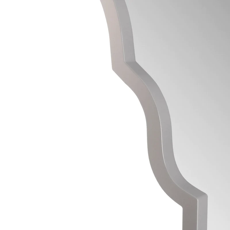 Miroir mural rectangulaire 61x101 cm, cadre en métal argenté, design moderne, idéal pour salle de bain, chambre ou salon IGNIMBDUST